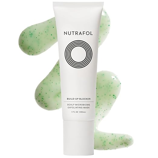 Nutrafol Exfoliating Scalp Mask, Eliminates Product Build-up and Oil for Healthier Hair and Scalp, Physician-formulated for Thinning Hair, Color and Extension Safe - 4 Fl Oz Bottle