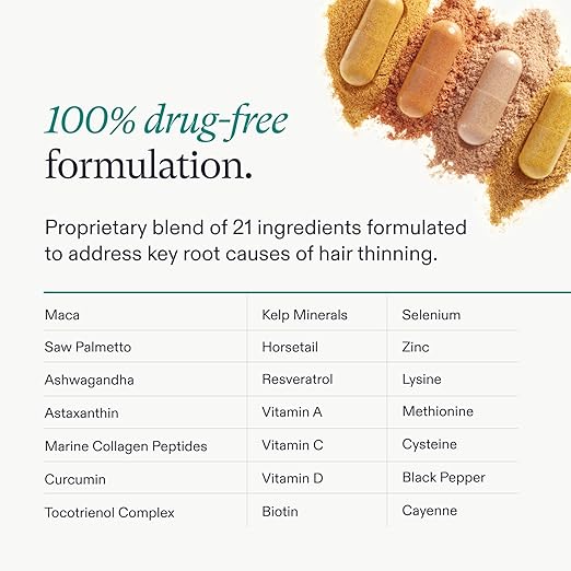 Nutrafol Women's Balance Hair Growth Supplements, Ages 45 and Up, Clinically Proven for Visibly Thicker Hair and Scalp Coverage in 3-6 Months, Dermatologist Recommended - 1 Month Supply Refill Pouch