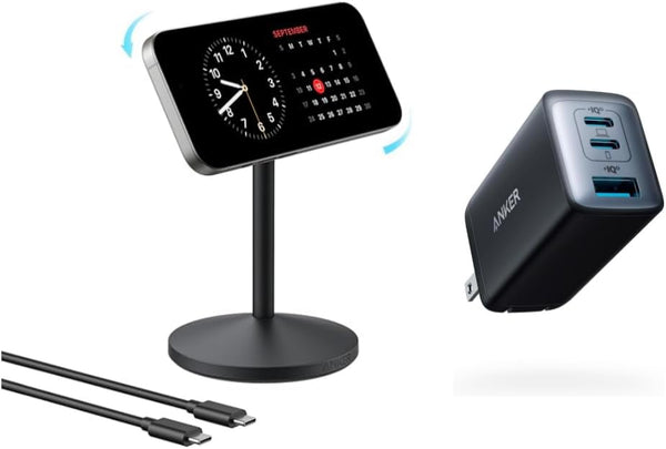 Anker 65W USB-C Charger – 3-Port Fast PPS Wall Charger for MacBook, iPhone 16, Galaxy, Steam Deck & More
